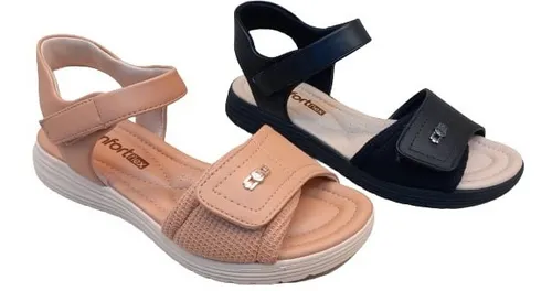 Sandália comfortflex papete best sale velcro