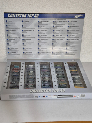 Set Hot Wheels 2008 Collector Top 40 Autos Since 68 Rojo