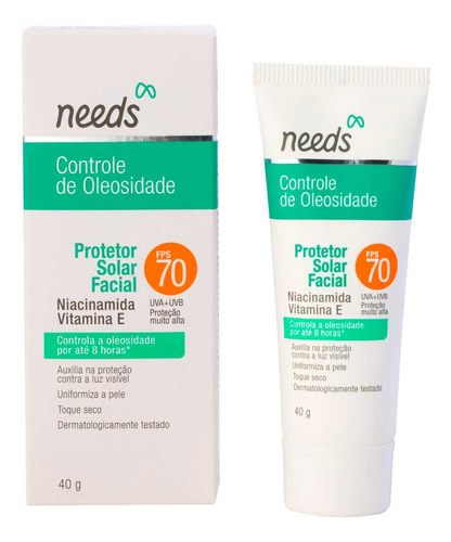 Protetor Facial Needs - Controle De Oleosidade Fps 70