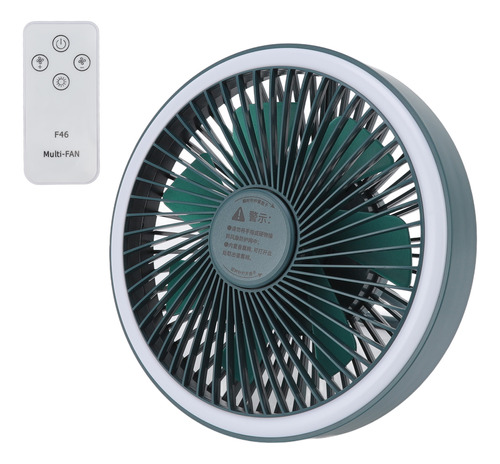 Ventilador De Camping Con Control Remoto Portátil Con Carga