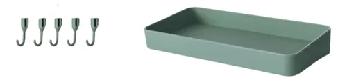 Rejilla Soporte Plástico Baño Verde Rectangular Durable