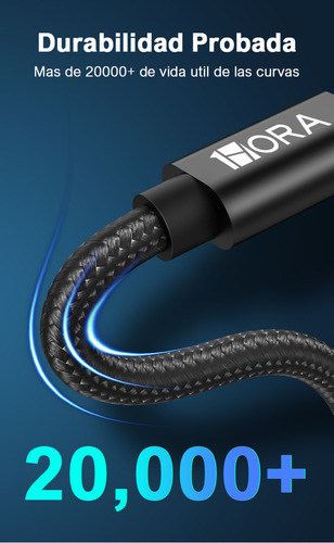 Cable Usb Tipo C A Tipo C 2m Carga Rápida 60w Datos 2.0 Colo