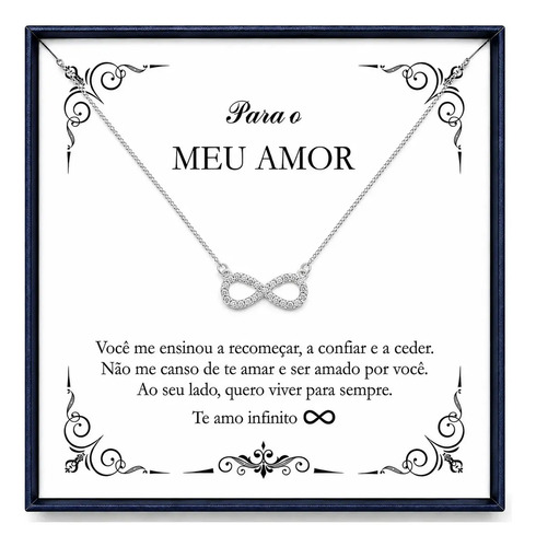 Presente Colar Feminino Prata 925 Esposa Namorada Noiva Amor