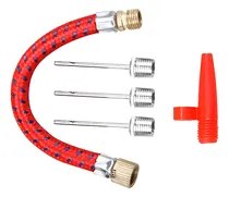 Comprar Kit Para Encher Com 5 Bicos Para Encher Bola Pneu Piscina Cor Vermelho