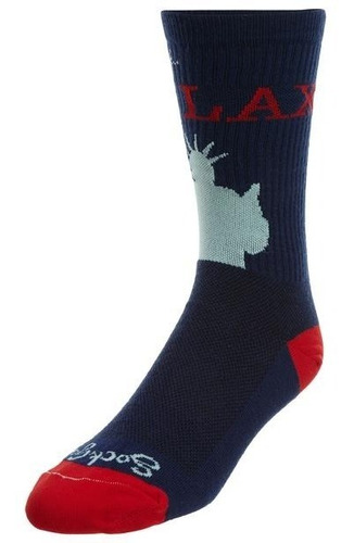 Sockguy Lax Ny Medias De Ciclismo / Correr - Azul - S/m