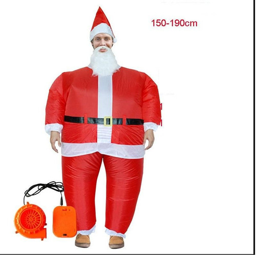 Imagen 2 de 2 de Disfraz De Papa Noel Inflable Y Unico En Perú