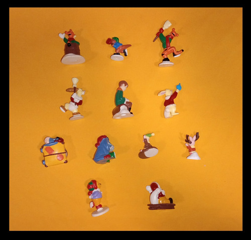 Winnie Pooh Navidad Sonrics Coleccion 12 Figuras Completa (Usado)
