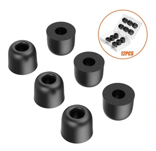 Imagen 3 de 8 de Memory Foam Eartips Almohadillas Para Audifonos Marca Kz