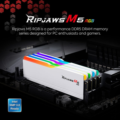 G.skill Ripjaws M5 32gb (16x2) Ddr5 6000mhz Rgb Blanco