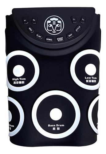 Tambor Electrónico Portátil Hand Roll Drum Para Exteriores E
