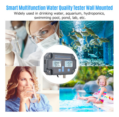 Analizador Agua Digital 6 En 1 Wifi Ph/ Ec/ Tds/ S.g/ Temp