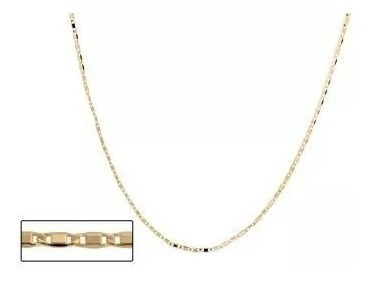 Imagem 2 de 3 de Cordão 42 Cm Fita Rommanel Feminino Fol Ouro 18k 531155