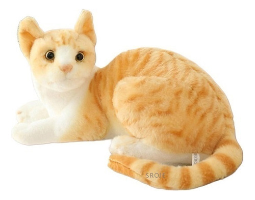 Wj Peluche De Gato Suave, Cómodo, Realista, 25cm Estilo A