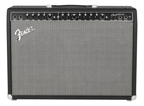 Combo Amplificador Fender Champion 100 100 Watts Guitarra Cor Preto/prata