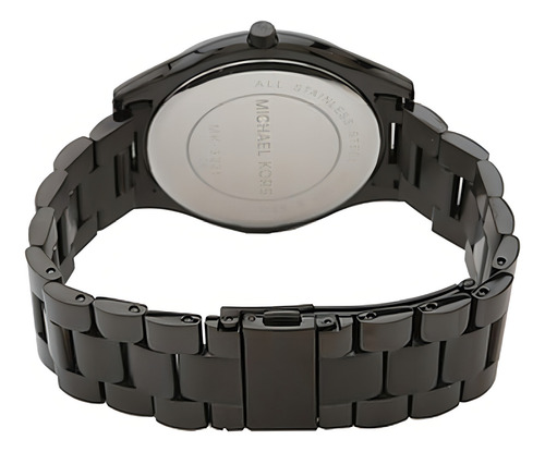 Relógio Michael Kors Mk3221 Slim Runway Preto Original Cor Da Correia $$$ Cor Do Bisel Não Cor Do Fundo
