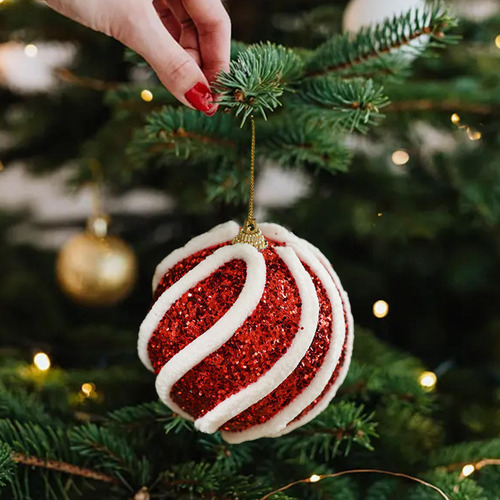 Adornos De Bolas De Navidad, Adornos Brillantes, Bolas De Es