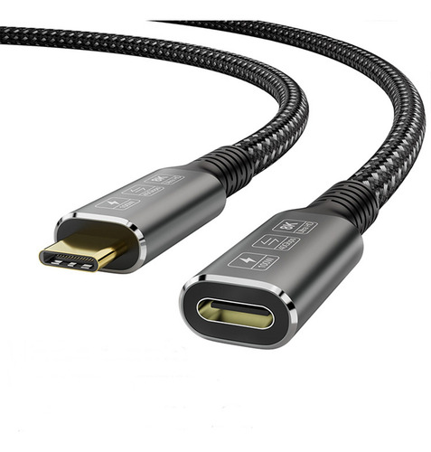 Cable Usb4 8k De 0,8 M Para Usb 4-c Compatible Con Thunderbo