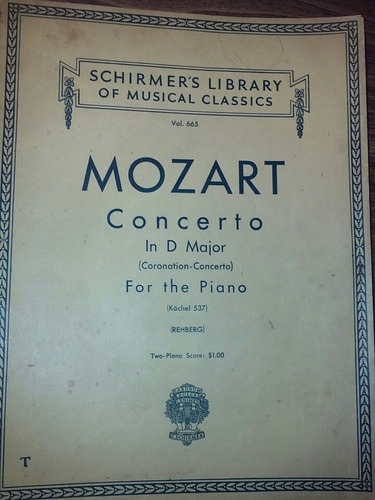  Mozart - Concerto In D Major 537(coronation-concerto) Piano