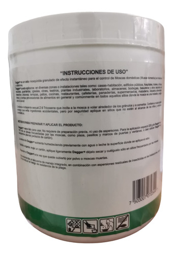 Mata Moscas Mosquicida Dagger 1 Kg Efecto Instantaneo