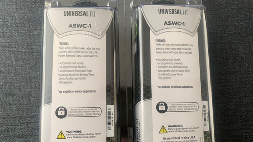 Imagen 2 de 2 de Control Universal Para Volante Axxess Universal Aswc-1