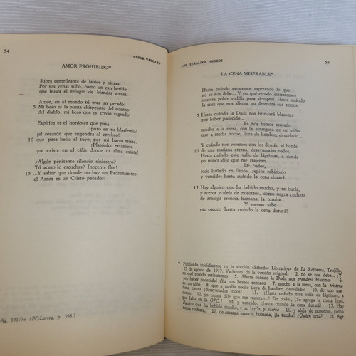 Imagen 10 de 10 de Poesia Completa Cesar Vallejos 50 Aniver R Hernandez Novas