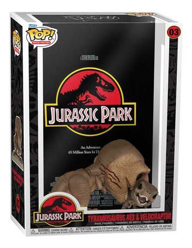 Funko Pop Tyranossaurus Rex & Velociraptor #03 Jurassic Park