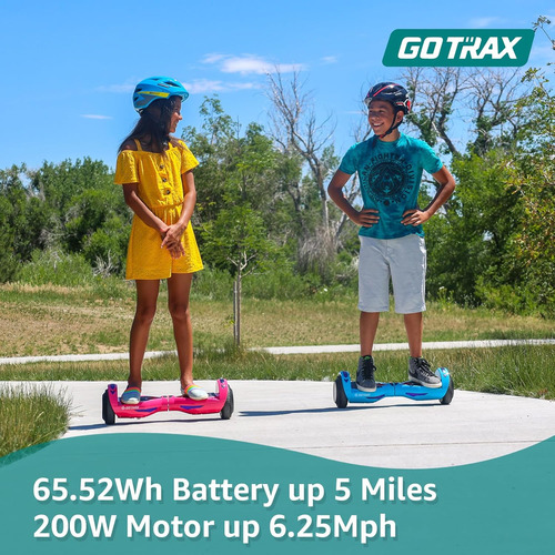 Gotrax Hoverboard Con Ruedas Led De 6.5 Pulgadas Y Faro, Ran