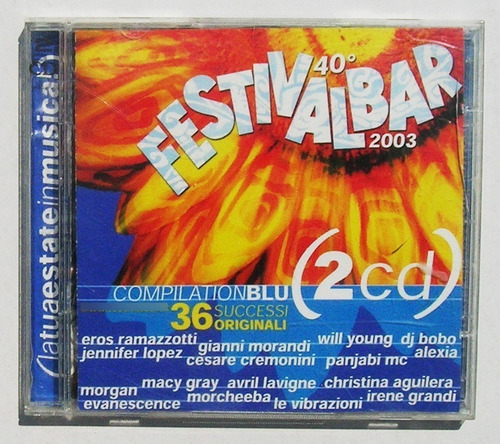 Festivalbar 2003 Compilation Blu, Cd Doble Importado 2003 (Usado)