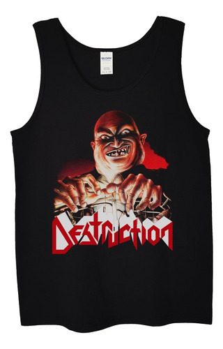 Polera Musculosa Destruction Live Without  Metal Abominatron