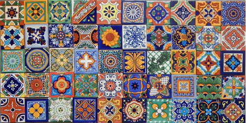 Color Y Tradicion 50 Azulejos Mexicanos Talavera Pintados A