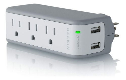 Conector Multiple Belkin Cargador Con Duales Puertos Usb