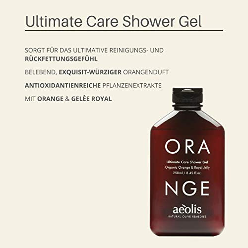Gel De Ducha Aeolis Care Con Naranja Natural Y Jalea Real Ex