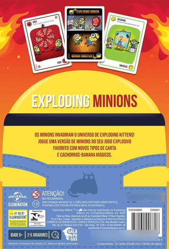 Exploding Minions Galápagos Jogos Ptbr