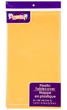Mantel Plástico Desechable Dorado Amarillo (pack 4)