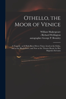 Libro Othello, The Moor Of Venice: A Tragedy: As It Hath ...