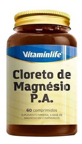 Cloreto De Magnésio P.a - 60 Comprimidos - Vitaminlife