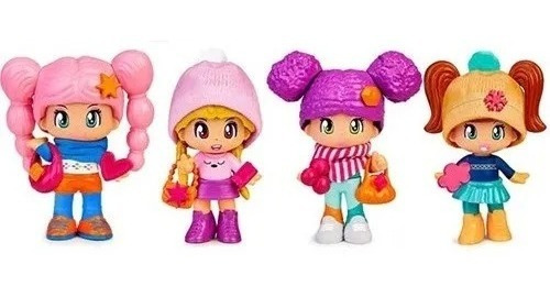 Pinypon Set X4 Figuras Nieve C/acces Original 5771