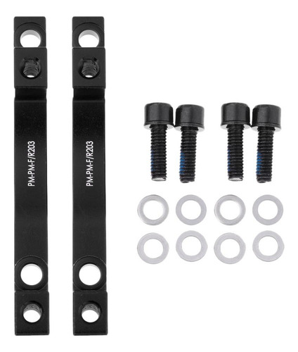 2 Unids / Set Pinza Adaptador Poste Montaje Pm 203mm Negro