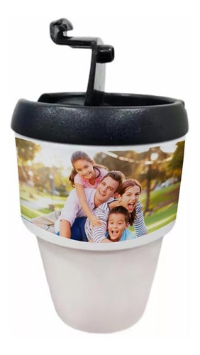 Vaso Cafe Jarro Sublimado Personalizado Souvenir Con Tapa