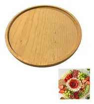 Comprar Plato Tabla Madera Circular Grande Charcuteria Quesos Carnes