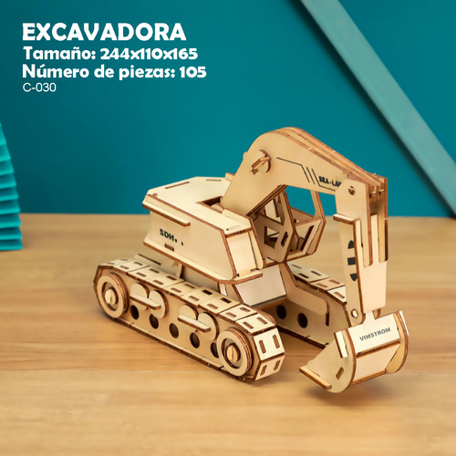 Set 3 Rompecabezas 3d De Madera Juguete Armable Construcción
