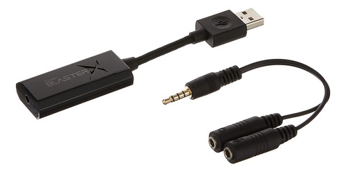 Tarjeta de sonido USB negra Creative Sound Blaster X G1