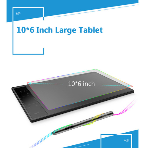 Pen Tablet 4 Teclas Táctiles Con Pantalla Táctil Con Tableta