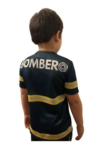 Imagen 4 de 5 de Remeras Niños Y Niñas Chaquetón Pequeños Bomberos