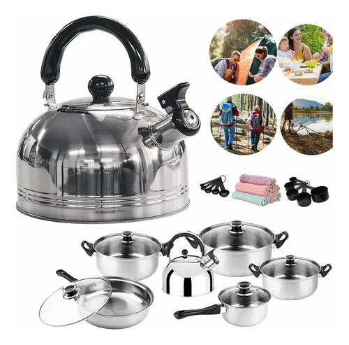 Juego De Utensilios De Cocina Para Cazuela Y Sartén De Acero