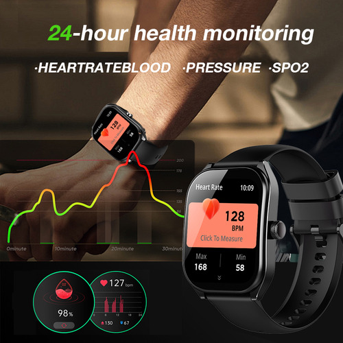 Aolon Smartwatch Reloj Inteligente Curva 2.01'' Bluetooth Llamada Ip68 Pantalla Diy Deportivo Para Hombre Y Mujer