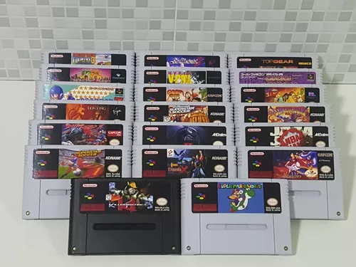 Super Nintendo + 2 Controles + 12 Jogos A Sua Escolha!!!