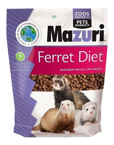 Alimento Mazuri Huron Ferret Diet 2.26kg. Np