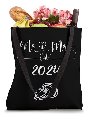 Sr. Sra. Establecido Casado Vintage 2024 Bolsa De Tela