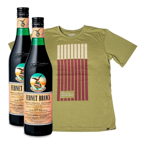 Remera Hombre Colección Vaso Branca Combo + 2 Branca 750ml